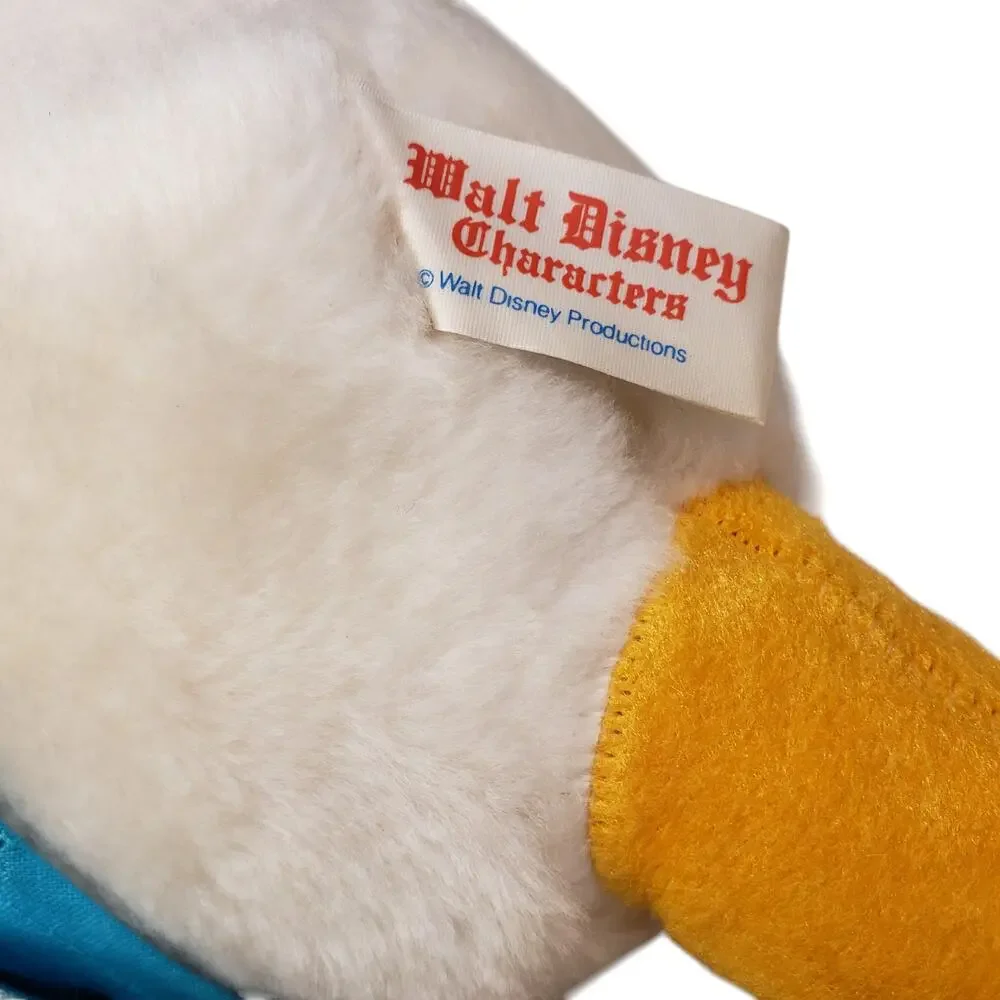 Vintage Disney Donald Duck Plush with Tags 12